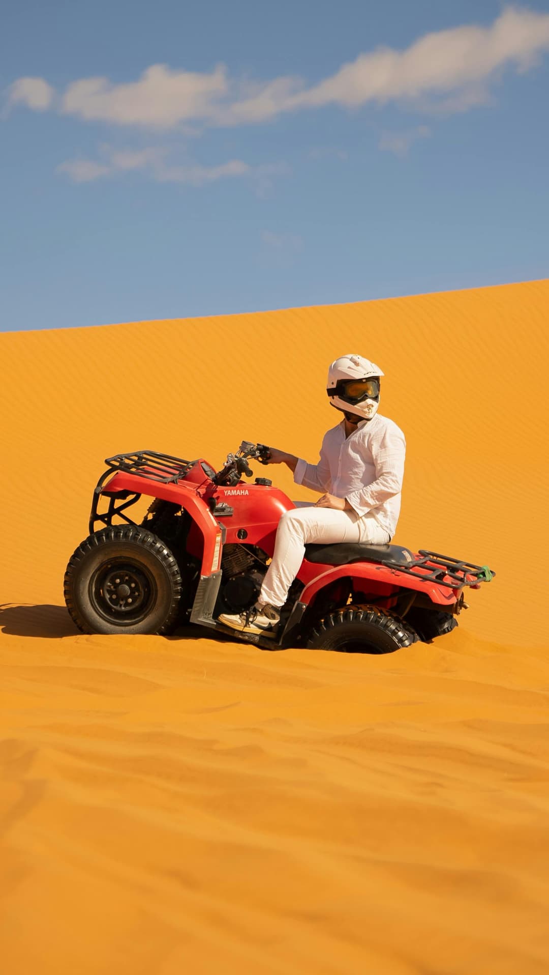Prowall Free Wallpaper | Desert Ride on a Red Yamaha ATV